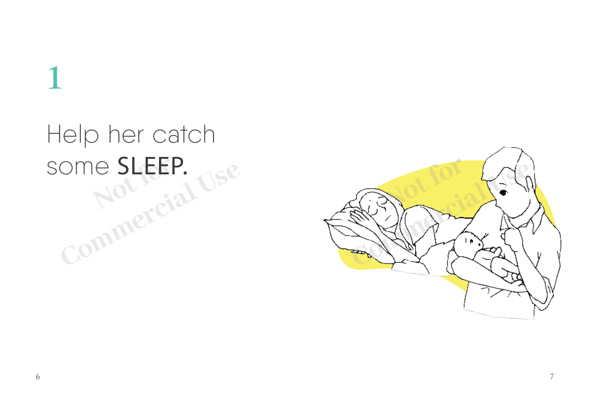 Manual spread: Help her catch some sleep